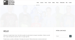 Desktop Screenshot of goodallguitarschool.com