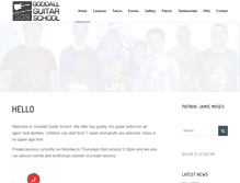 Tablet Screenshot of goodallguitarschool.com